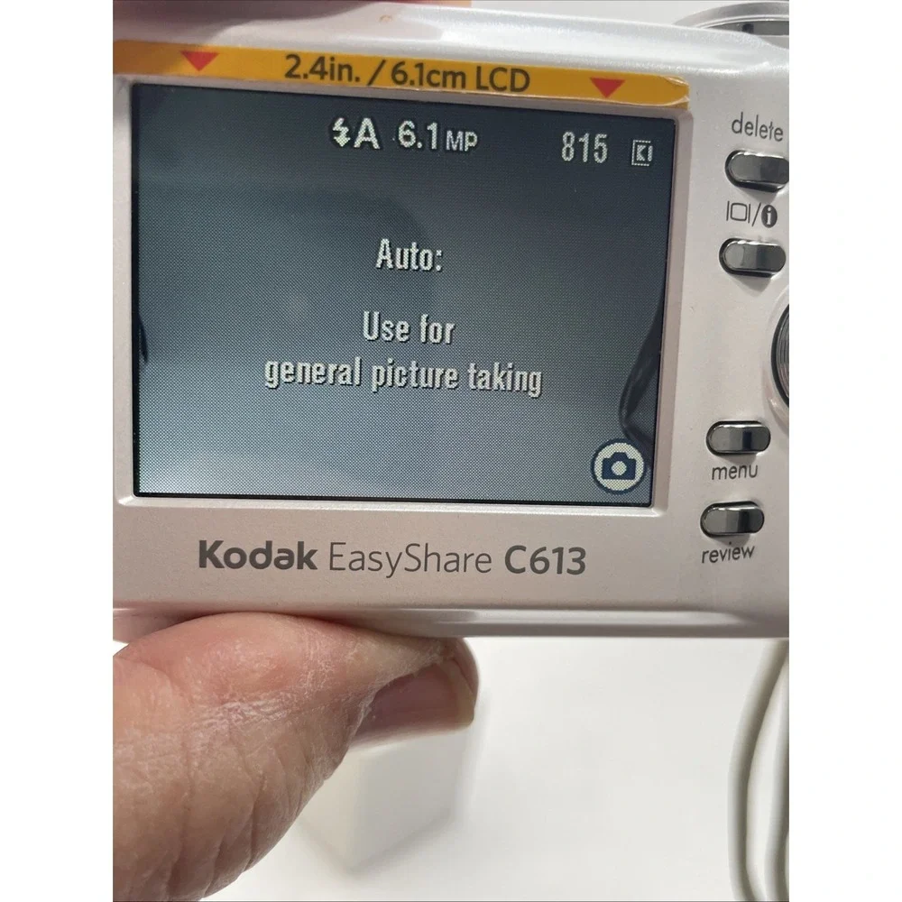 Kodak Easy Share C613 6.2 MP Digital Camera 3X Zoom+Battery+CD+SD Card+Manuals